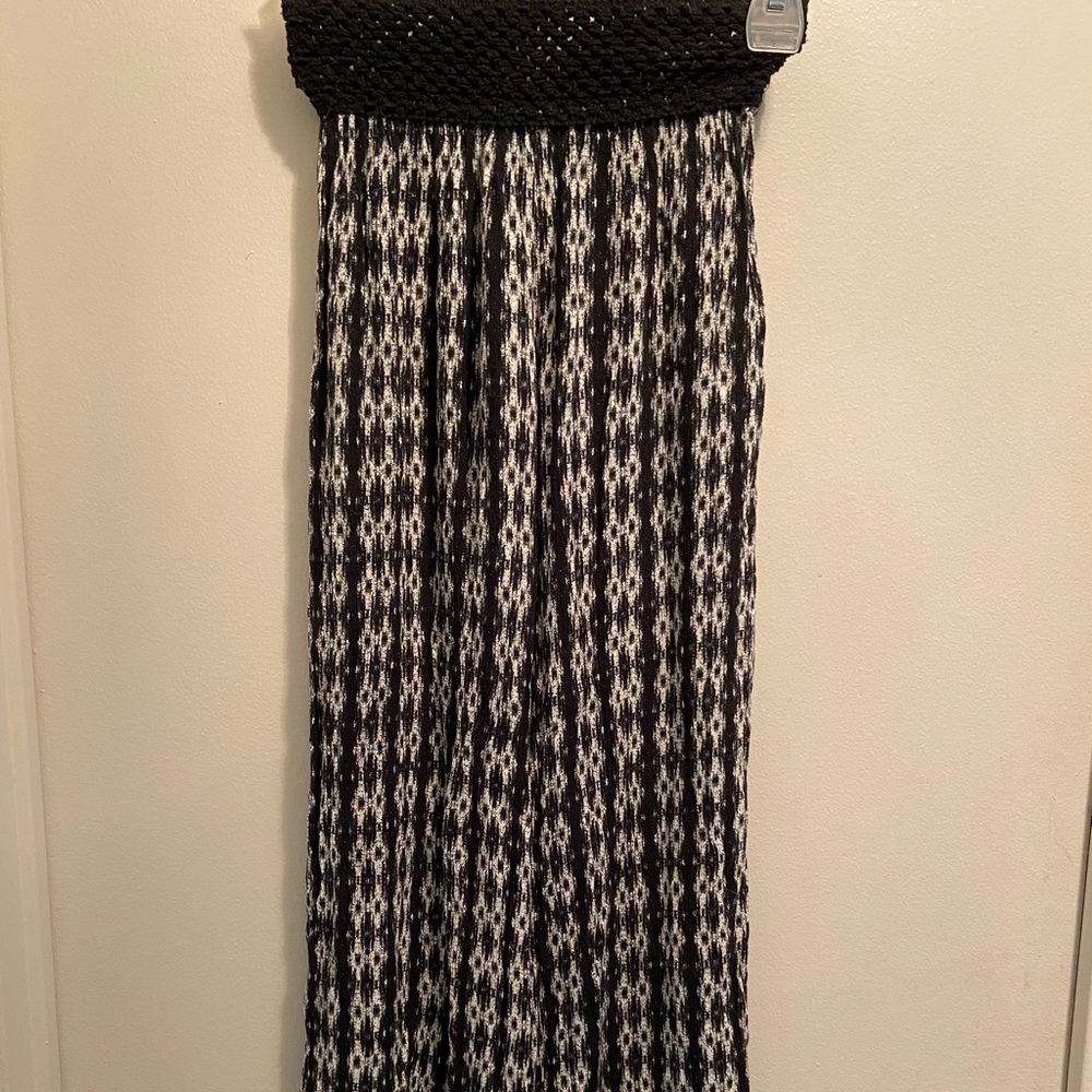 Black and White Wide Leg Pants